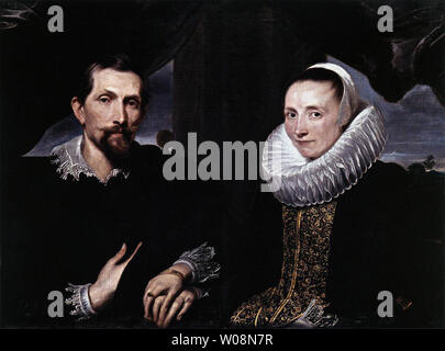 Anthony van Dyck - doppeltes Portrait Maler Frans Snyders seine Frau C1621 Stockfoto