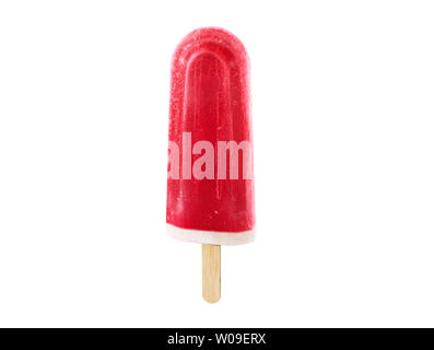 Frisch Gefrorene Beeren oder Traubensaft, rot Popsicle/Eis auf weißem Hintergrund Stockfoto