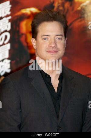 Schauspieler Brendan Fraser besucht die Premiere des Films "Die Mumie: Das Grabmal des Drachenkaisers" in Tokio, Japan, am 4. August 2008. (UPI Foto/Keizo Mori) Stockfoto