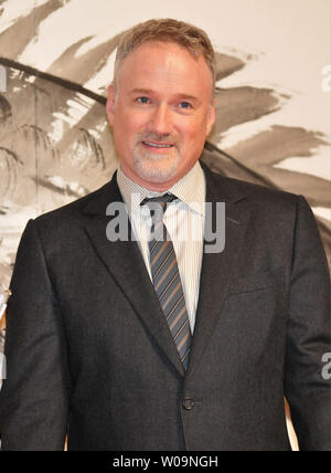 Regisseur David Fincher besucht die Japan Premiere für den Film "Das Mädchen mit dem Dragon Tattoo" in Tokio, Japan, am 30. Januar 2012. Dieser Film wird am 10. Februar in Japan öffnen. UPI/Keizo Mori Stockfoto