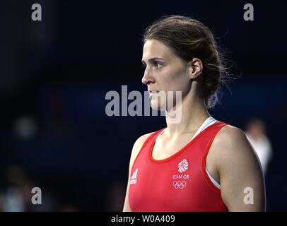 Minsk. Belarus. 27. Juni 2019. Georgina Nelthorpe (GBR) beteiligt sich an der Wrestling Turnier an der 2. europäischen Spiele. Kredit Garry Bowden/SIP-Foto Agentur/Alamy leben Nachrichten. Stockfoto