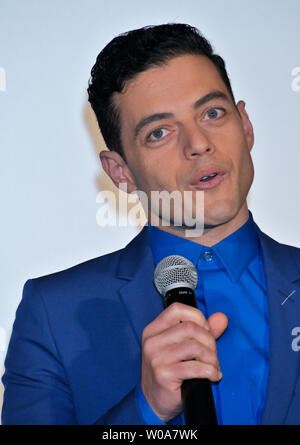 Schauspieler Rami Malek besucht die Japan Premiere für den Film 'Bohemian Rhapsody' in Tokyo, Japan, am 7. November 2018. Foto von keizo Mori/UPI Stockfoto