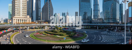 Lujiazui Pearl Ring Insel Stockfoto