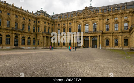 Würzburg, Deutschland - Juni 12, 2019: Würzburg Residenz Haupteingang Stockfoto