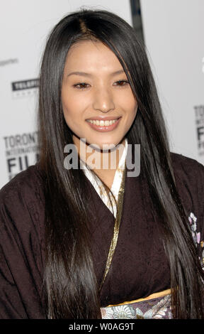 Die japanische Schauspielerin Sei Aschina kommt für das Toronto International Film Festival Premiere des ilk' an der Elgin Theatre in Toronto, Kanada, am 11. September 2007. (UPI Foto/Christine Kauen) Stockfoto