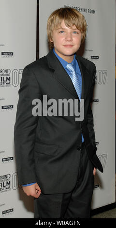 Schauspieler Meilen Heizer kommt für das Toronto International Film Festival Premiere von "Schienen und Bindungen' an der Elgin Theatre in Toronto, Kanada, am 14. September 2007. (UPI Foto/Christine Kauen) Stockfoto