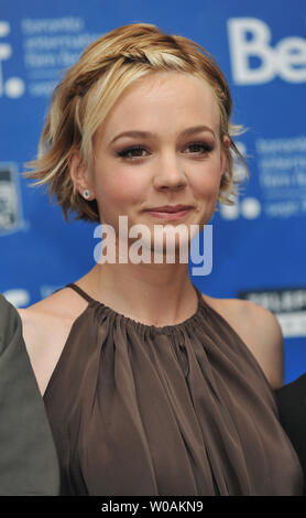 Schauspieler Carey Mulligan besucht das Toronto International Film Festival Pressekonferenz für 'Nie mich Gehen" im Hyatt Regency Hotel in Toronto, Kanada, am 13. September 2010. UPI/Christine Kauen Stockfoto