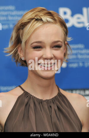 Schauspieler Carey Mulligan besucht das Toronto International Film Festival Pressekonferenz für 'Nie mich Gehen" im Hyatt Regency Hotel in Toronto, Kanada, am 13. September 2010. UPI/Christine Kauen Stockfoto