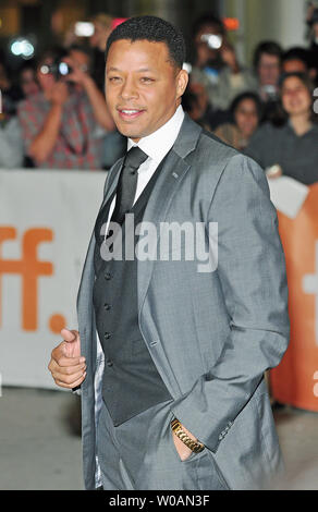 Schauspieler Terrence Howard kommt für die weltpremiere Galavorstellung von "Winnie" bei Roy Thomson Hall während des Toronto International Film Festival in Toronto, Kanada, am 16. September 2011. UPI/Christine Kauen Stockfoto