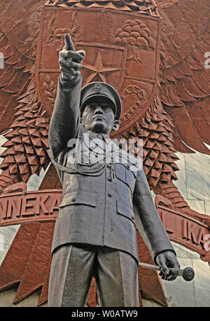 Jakarta, dki Jakarta/Indonesien - 20. April 2009: pancasila sakti Gedenkstätte. Standbild des General Ahmad Yani während des gescheiterten Staatsstreich in 19 ermordet Stockfoto