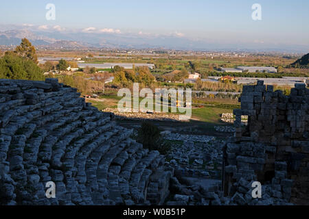 Perge oder Perge war eine antike anatolischen Stadt in der modernen Türkei, einst die Hauptstadt von pamphylien Secunda, jetzt in Antalya Stockfoto