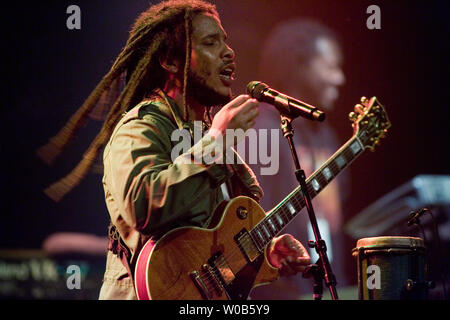 Stephen Marley, der während der ausverkauften Konzert in der Commodore Ballroom in Vancouver, British Columbia, 14. April 2007. (UPI Foto/Heinz Ruckemann) Stockfoto