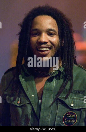 Stephen Marley, der während der ausverkauften Konzert in der Commodore Ballroom in Vancouver, British Columbia, 14. April 2007. (UPI Foto/Heinz Ruckemann) Stockfoto