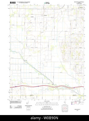 USGS TOPO Karte Illinois IL Boyleston 20120807 TM Wiederherstellung Stockfoto