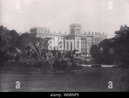 Auswärtiges Amt - Von St. James's Park entfernt. London 1896 alte antike Bild drucken Stockfoto