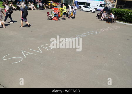 Glasgow, UK. 27 Juni, 2019. Eine öffentliche Vorführung in der Stadt Kammern für das Speichern der Winter Gardens Glasgow, Schottland. Credit: Pawel Pietraszewski/Alamy leben Nachrichten Stockfoto