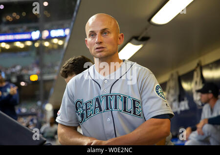 Juni 25, 2019: Seattle Mariners dritter Basisspieler Kyle Seager #15 Während der Major League Baseball Spiel zwischen den Milwaukee Brewers und die Seattle Mariners am Miller Park in Milwaukee, WI. John Fisher/CSM Stockfoto