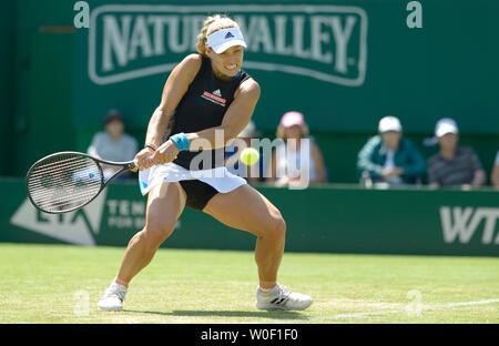 Angelique Kerber (Ger) spielen an der Natur Tal International Tennis in Devonshire Park, Eastbourne, Großbritannien. 27. Jun 2019. Stockfoto