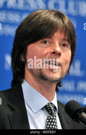 Dokumentarfilmer Ken Burns spricht über seinen neuen sechsteiligen Serie auf die Nationalparks im National Press Club in Washington am 28. September 2009. UPI/Kevin Dietsch Stockfoto