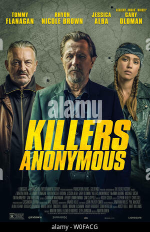 Mörder anonym, uns Poster, von links: Tommy Flanagan, Gary Oldman, Jessica Alba, 2019. © lionsgate/courtesy Everett Collection
