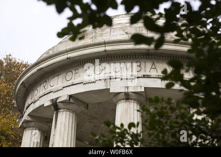 Häufig von Touristen und Einwohner übersehen, die DC War Memorial auf der National Mall befindet sich vernachlässigt und der Restaurierung am 10. November 2009. In 1931 in memoriam von DC-Bewohner, die ihr Leben im Krieg verloren, ich, es ist das einzige Denkmal in der Hauptstadt der Nation der Große Krieg gewidmet. UPI/Madeline Marshall Stockfoto