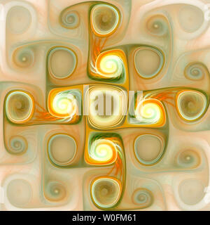 Abstrakte vielfarbige Abbildung auf einem hellen Hintergrund Stockfoto