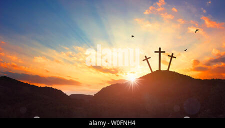 Das Kreuz. Stockfoto