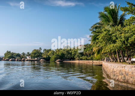 Paqueta, friedlichen und bucolical tropischen Insel Landschaft Stockfoto