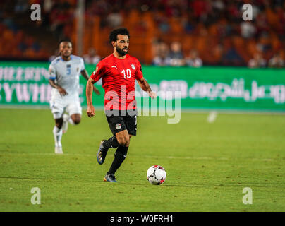 Mohamed Salah Mahrous Ghaly in Ägypten während der 2019 Afrika Cup der Nationen Übereinstimmung zwischen Ägypten und der DR Kongo im Cairo International Stadium in Kairo, Ägypten am 26. Juni 2019. Stockfoto