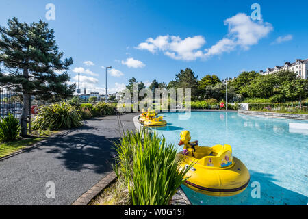 Bangor Marina und Pickie Park Stockfoto