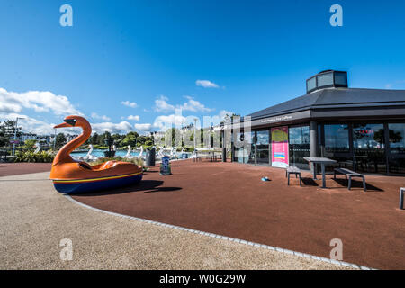 Bangor Marina und Pickie Park Stockfoto