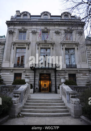 Die Cosmos Club in Washington am 20. Februar 2011 gesehen. Die Cosmos Club ist eine private Social Club. UPI/Roger L. Wollenberg Stockfoto