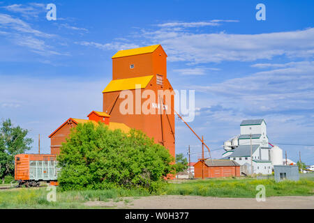 Erbe Korn Terminals, Nanton, Alberta, Kanada Stockfoto