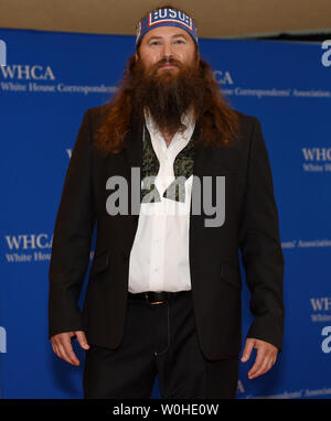 Willie Robertson von der Ente Dynastie kommt auf dem roten Teppich in der White House Correspondents' Association Abendessen im Washington Hilton in Washington DC am 3. Mai 2014. UPI/Molly Riley Stockfoto