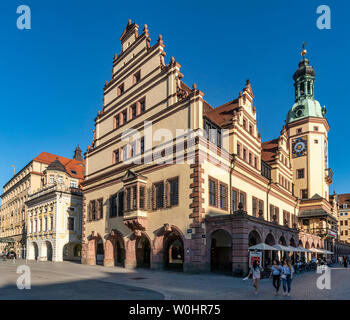 Altes Rathaus, Leipzig, Sachsen, Ostdeutschland, | Altes Rathaus in Leipzig, Deutschland Stockfoto