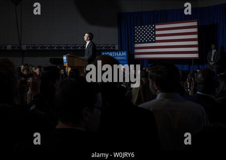 Governor-Elect, Ralph Northam D - Va., spricht auf der offiziellen demokratischen watch Party an der George Mason University in Fairfax, Va., nachdem die Nachricht über eine Schleife des Virginia Gouverneur, Vizegouverneur und Attorney General Rennen für die Demokraten am 7. November 2017. Foto von Pete Marovich/UPI Stockfoto