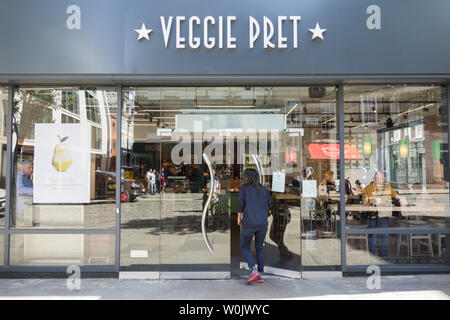 Veggie Pret, Broadwick Street, Soho, London, W1, UK Stockfoto