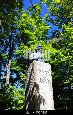 Franz von Liszt Statue Schillingsfürst ist eine Stadt in Bayern, Deutschland Stockfoto