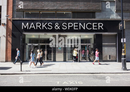 Marks & Spencer, Great Marlborough Street, London, UK Stockfoto