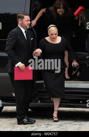 Meghan McCain, Tochter des ehemaligen Senator John McCain kommt für die Bestattung in der National Cathedral in Washington, DC, 1. September 2018. McCain, ein Arizona, Präsidentschaftskandidat der Republikaner, und Kriegsheld, starb am 25. August im Alter von 81 Jahren nach einer Schlacht mit Gehirn Krebs. Foto Ken Cedeño/UPI Stockfoto