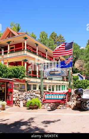 The Inn at Castle Rock Hotel auf Tombstone Canyon Road in Bisbee, AZ Stockfoto