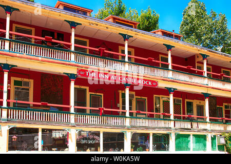 The Inn at Castle Rock Hotel auf Tombstone Canyon Road in Bisbee, AZ Stockfoto