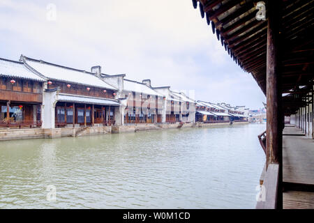 Jiashan Moon River historischen Block Stockfoto