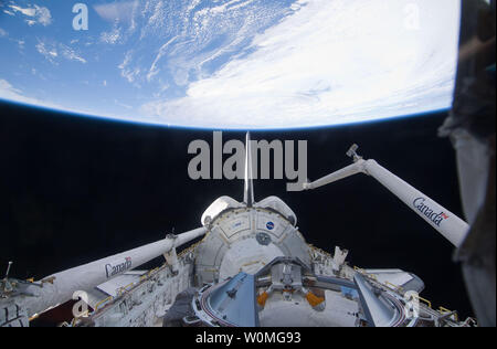 Dieser NASA Bild am Februar 8, 2010 zeigt die Ruhe Knoten in der Ladebucht des Space Shuttle Endeavour zur Mission STS-130. UPI/NASA Stockfoto