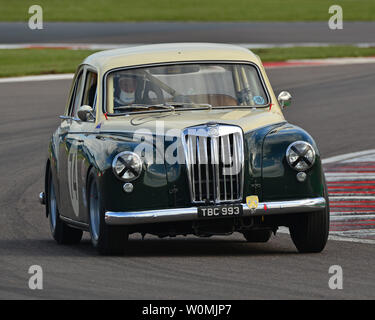 Nick Maton, Rod Maton, MG Magnette, HRDC Touring Greats, Pre-60 Tourenwagen, eingeladen, TC63, Donington historische Festival, Mai 2019, Motor Racing, Motor Stockfoto