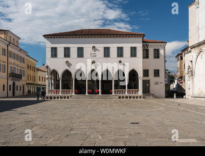 Loza Palast in der Altstadt von Koper in Slowenien Stockfoto