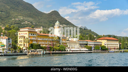 GARDONE RIVIERA, ITALIEN - September 2018: Das Grand Hotel Gardone in Gardone Riviera am Gardasee. Stockfoto