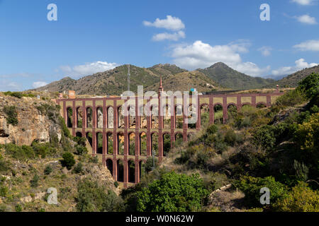 Adler Aquädukt in Nerja, Spanien Stockfoto