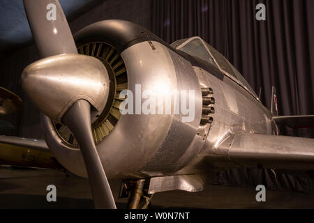 PZL TS-8 Bies - Polnischen Aviation Museum, Museum Nacht 2019 Krakau Stockfoto