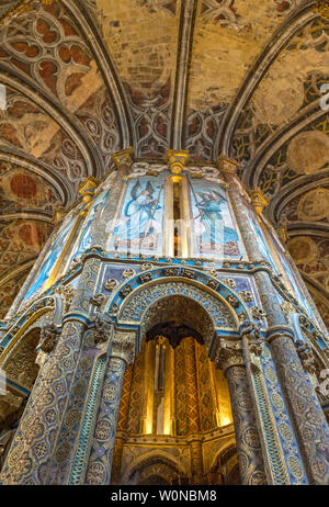 Beeindruckende Cuesta - runde Kirche im Kloster von Christus in Tomar, Portugal Stockfoto